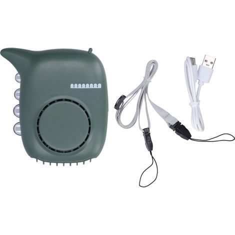 Ventilateur de cou portable mini USB rechargeable pour bureau et table de nuit