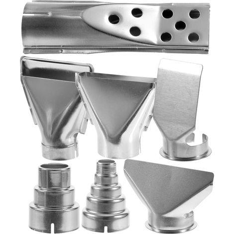 Ensemble De 7 Buses À Air Chaud En Acier Inoxydable Buse De Soudure À L'Air Chaud Pour Station Air Soudure Accessoires Pour Décapeur Thermique Réparation Et Remplacement (1/5)