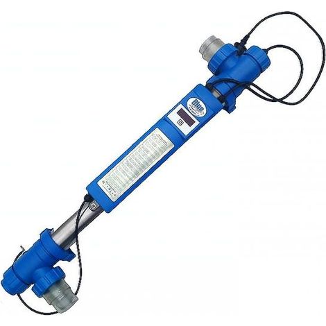 Blue Lagoon Stérilisateur UV-C avec timer - 40W - 11 m³/h - Inox 316L - Réduction chlore 80 %