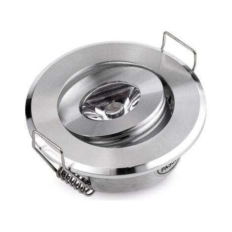 High Quality Cabinet Lamp 3W High Power Brushed Silver Mini LED Spotlight (1/4)