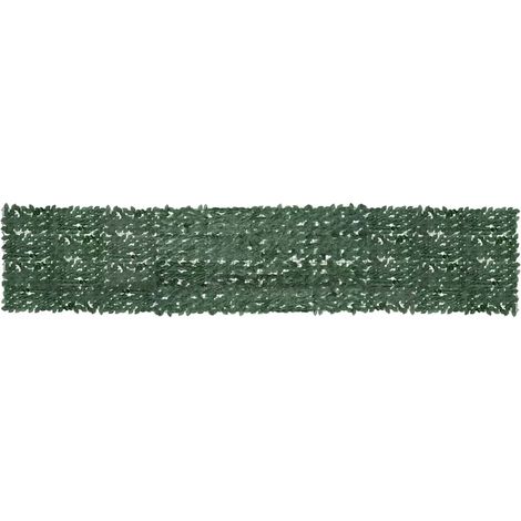 Toldo para balcón con hojas verde oscuro 500x100 cm vidaXL