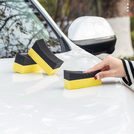 (Exklusiv in Südostasien erhältlich) Multifunktionaler Autoreinigungsschwamm mit Reinigungsfunktion für schwer zugängliche Stellen, geeignet für die Reinigung von Haushalt und Auto, Autowaschwerkzeug  (1/4)