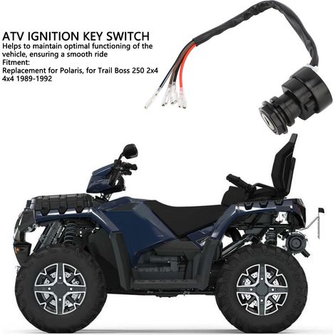 Interrupteur de Démarrage ATV 4 Pôles Compatible Polaris Trail Boss 250 (1989-1992) - Performances et Fiabilité Améliorées (1/4)