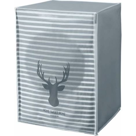 Housse anti-poussière pour machine à laver motif de dessin animé de protection solaire étanche adapté à la machine à laver à pulsateur (1/4)