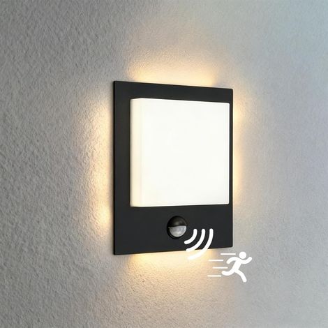 8.5W LED intégrée Aluminium Coulé Applique Murale Exterieur de Mouvement, 4000K Blanche Neutr Luminaire Exterieur, IP44 Lampe Exterieur Pour Éclairage de Jardin et de Terrasse (1/5)