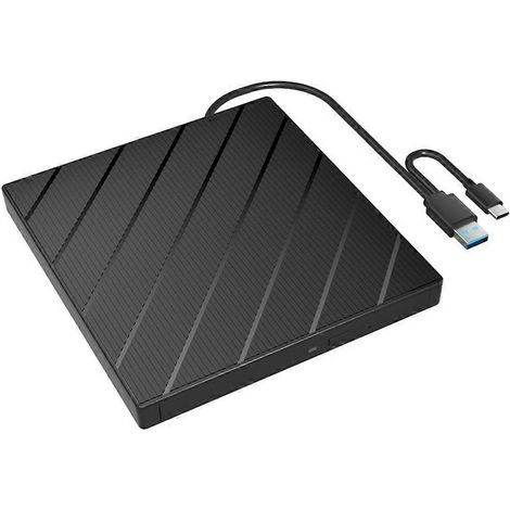 Lecteur/graveur CD/DVD externe USB 3.0 pour PC portable et ordinateur de bureau (1/5)