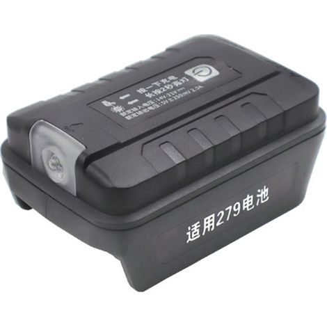 LED-Lichtadapter, Taschenlampe, USB-Ladegerät für Mobiltelefone, Grün, breiter 5-Pin-Stecker, 18V/20V Li-Ion-Akku