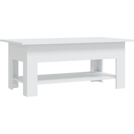 Maison Exclusive - Couchtisch Weiß 102x55x42 cm Holzwerkstoff