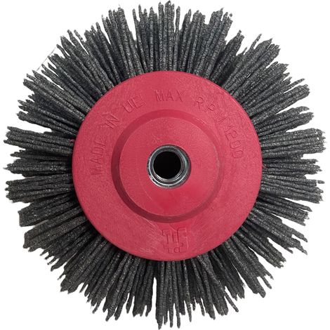 SIT SIT3240 Spazzola Rullo in Nylon Abrasivo Diametro 140 mm Larghezza 50 mm Foro MA14 Grana 46 Velocita' Max 1200 rpm colore Grigio (1/4)