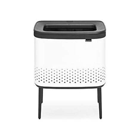 Brabantia 200502 Bo Cesto Portabiancheria 60 L apertura Quick-Drop sacco lavabile ventilato colore Bianco (1/5)