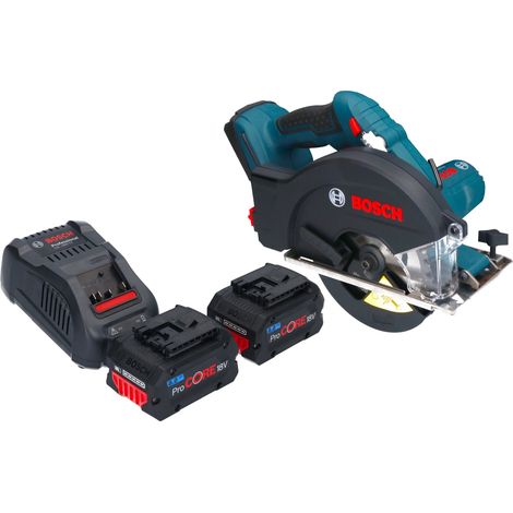 Bosch GKM 18V-50 Sega circolare professionale a batteria per metalli 18 V 136 mm brushless + 2x batteria ProCORE 8,0 Ah + caricabatterie