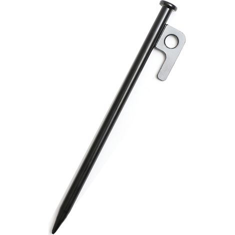Piquet de tente Acier renforcé 30cm x10mm Lot de 10 Piquets sol épais pour camping plage auvent fixation robuste anti-vent (1/4)