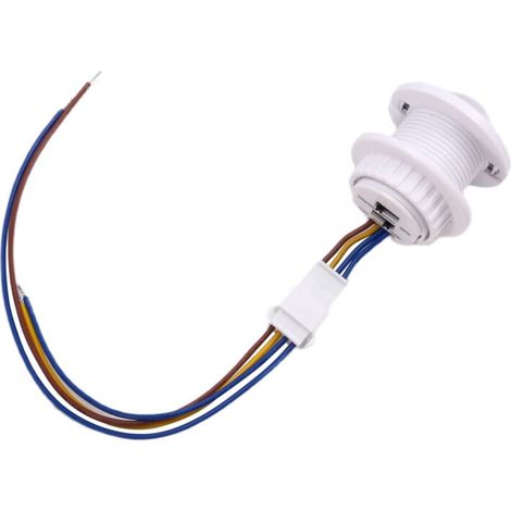 Mini Capteur de Mouvement Interrupteur LumièRe 110-220V PIR DéTection Intelligente Temporisation RéGlable DéTecteur D'Induction Infrarouge (1/4)