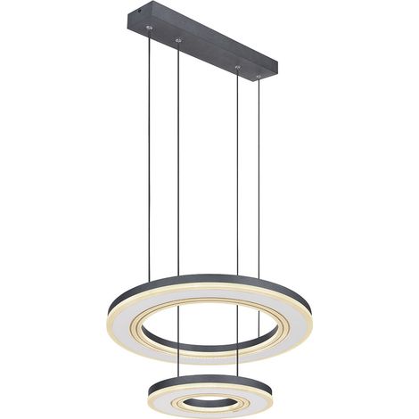 Globo - lámpara colgante - Blasius - negro - metal - Ø 50cm - LED