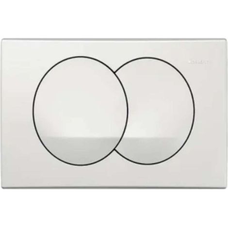 Pannello di controllo bianco a due tocchi per GEBERIT DELTA zero. (1/5)