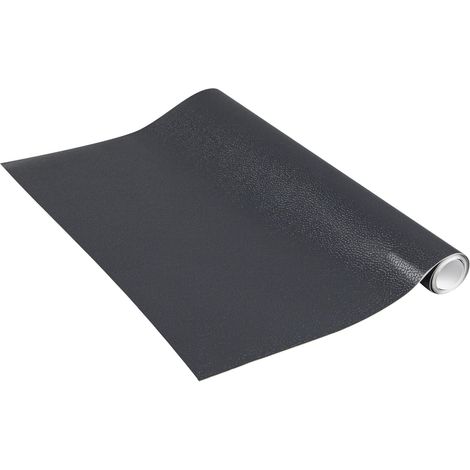 Papier adhésif Gris Aspect Cuir Patch en Cuir - 45cm x 1,5m - Épaisseur 260μ, Film Autocollant pour Meuble et Cuisine, Film décoratif, Papier Peint, PVC sans phtalates, Fabriqué en UE (1/5)