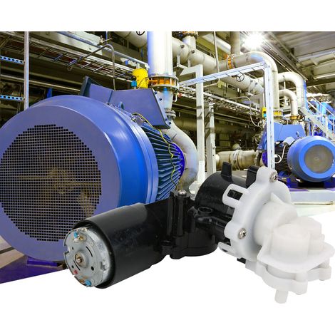 Pompe à eau 12 V 0,9 A, auto-amorçante, monocylindre, à piston, hauteur de refoulement de 10 mètres. (1/5)
