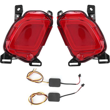 Jeffergarden Paire de feux arrière avec clignotants, feux de freinage et réflecteurs à LED rouges pour Highlander 2015-2017 (1/5)