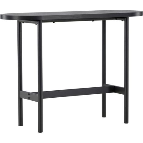 Console Ovale Design "Star" 110cm Noir (1/5)