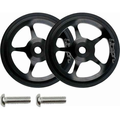 Litepro Easy Wheel and Extension Rod for Brompton Rear Rack Easywheel Telescopic Rod (1/5)