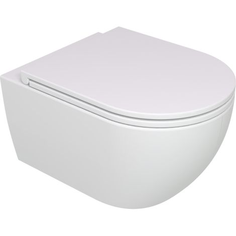 Water Like sospeso senza brida (rimless) cm. 52,5x36 bianco opaco