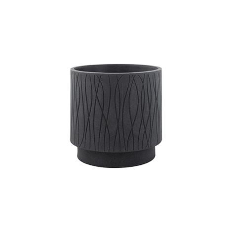 VASO CILINDRO NATURALIA 40CM ARDESIA PLASTECNIC