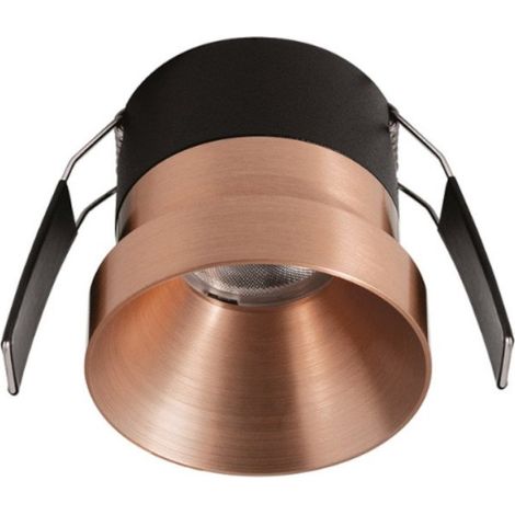 Faretto incasso gea led gfa1703 led ip44 alluminio bronzo cartongesso