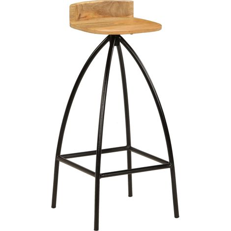 Maison Exclusive - Barhocker 2 Stk. Massivholz Mango