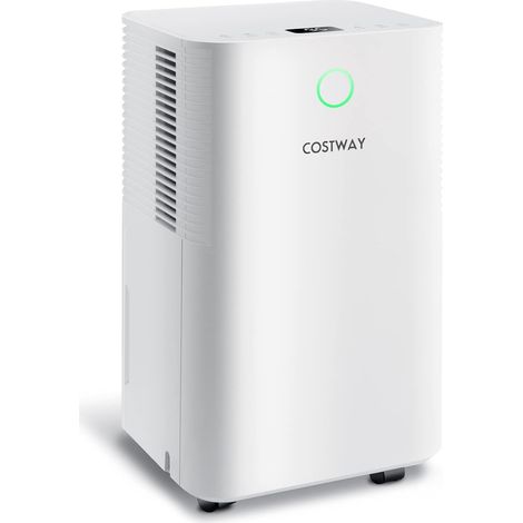 Mobile Entfeuchter 12L/ 10-15㎡/ 24H Timer 3 Modi, COSTWAY Luftentfeuchter elektrisch Dehumidifier Raumentfeuchter Tag Entfeuchtung / 2L Wassertank