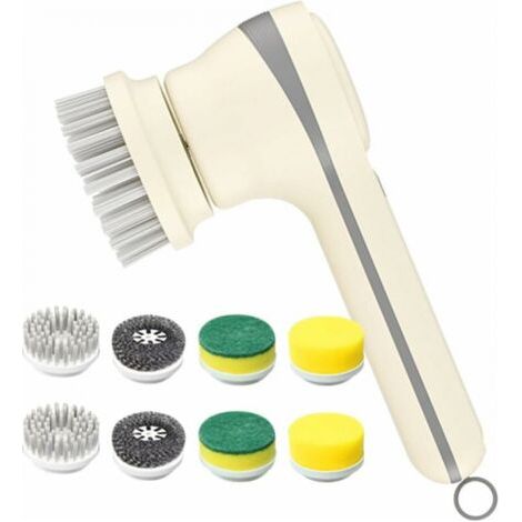 Autolaveuse électrique sans fil avec brosse rotative réglable pour salle de bain, voiture et carrelage (1/5)