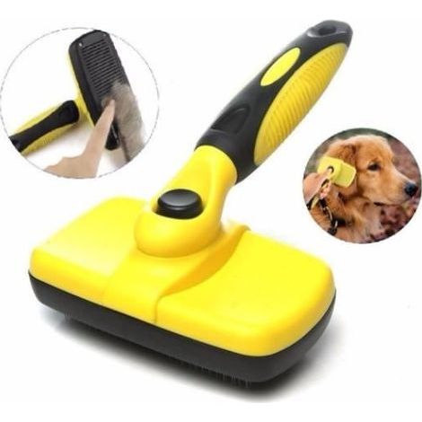 Pecute Selbstreinigende Bürste für Hunde und Katzen: Entfernt effektiv bis zu 95 % der losen Haare und Unterwolle. (1/4)