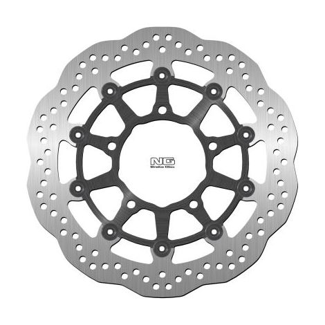Disco de freno delantero NG para Suzuki GSR 600 / GSXR 600 '06-'07, 750 '06, 1000 '05-'08, VZR 1800 '06-'13, VLZ 1800 '17 (310 x 100 x 5,0 mm) (5 x 10,5 mm) Flotante ondulado