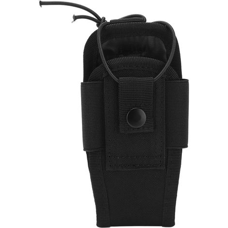 Étui Holster Sacoche Talkie-Walkie Multifonction en Tissu Oxford avec Ceinture Noir (1/5)