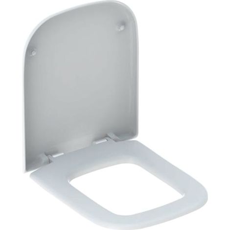 Geberit myDay WC siège 575410000 blanc , charnière en laiton chromé, avec mécanisme de fermeture amortie (1/5)