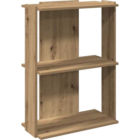 Maison Exclusive - Bücherregal 3 Böden Artisan-Eiche 60x30x80 cm