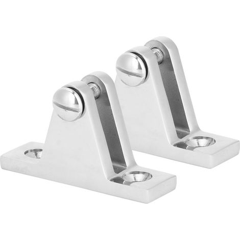 2pcs Marine Hinge Mount Bimini Top Mountain Shape Pedal Pin de Charnière Pin de Bateau Ajustement du Pont (1/5)
