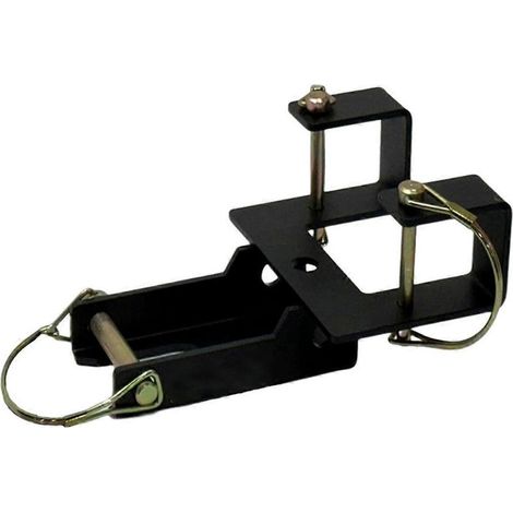Crochet de fixation - Pour Poubelle à Roulettes - Acier au Carbone - Noir - Lot de 1 (1/5)