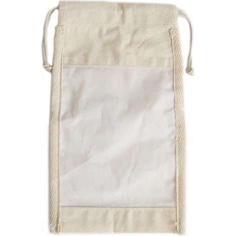 Pochette à Fenêtre en Coton Grande - 26x15cm- Vendu par 1 (1/4)