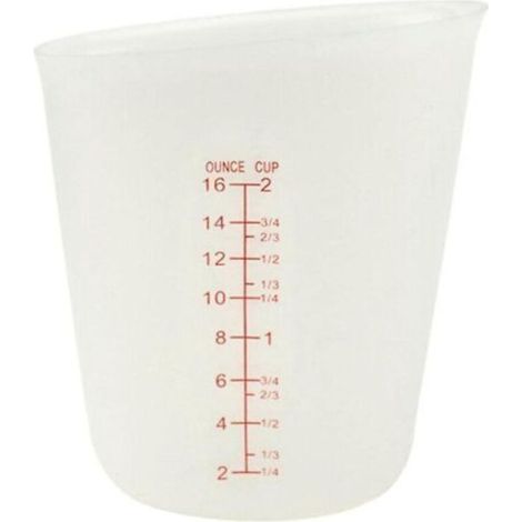 Silicone measuring cups, 500ml mixing cups with transparent scale, measuring cup for epoxy resin casting molds, crafts
