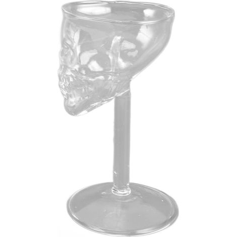 Gobelet en forme de crâne de cristal, coupe en verre transparent en forme de crâne, vin rouge, whisky, champagne, boisson (1/5)