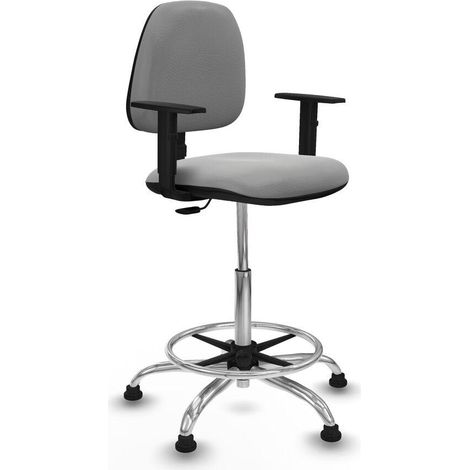 Piqueras-y-crespo Sila Office Chair Grey Adjustable Height (1/3)