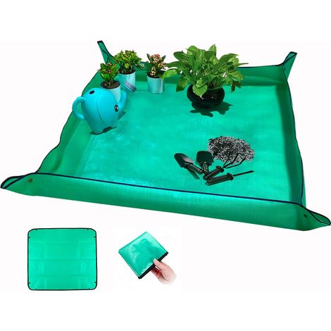 Tapis de rempotage de Plantes, imperméable, Tapis de rempotage d'intérieur Pliable pour Jardin, Tapis de Jardinage Portable