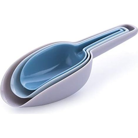 Ensemble de cuillères en plastique Cuillère à nourriture pour animaux de compagnie Pelle à nourriture pour chiots Cuillère à mesurer Cuillère à nourriture sèche Ensemble de cuillères pratiques multifo (1/5)