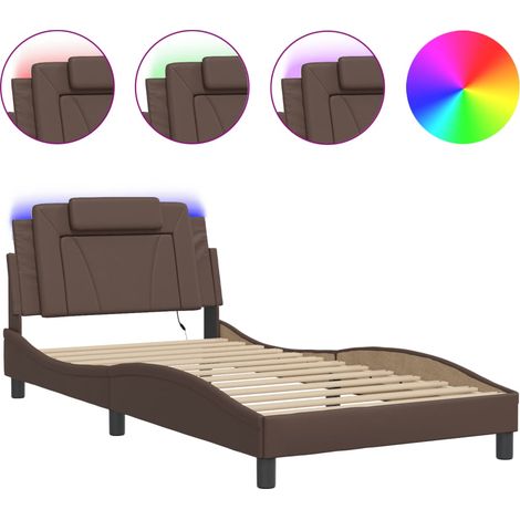 Maison Exclusive - Estructura de cama Viana con LED sin colchón m (1/5)