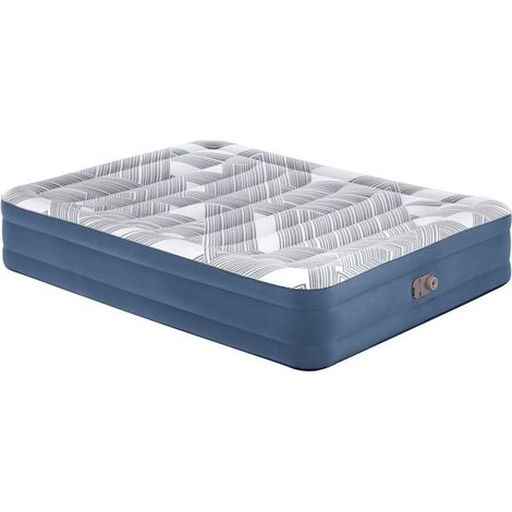 Bestway Matelas gonflable 2 personnes 203 x 152 x 36 cm avec pompe électrique intégrée coloris imprimé Fashion Flock (1/5)