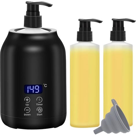 Réchauffeur D' de Massage, Chauffage Électrique Numérique D' de Massage avec Deux Bouteilles D', Distributeur de Lotion Chauffant Portable Prise UE (1/5)