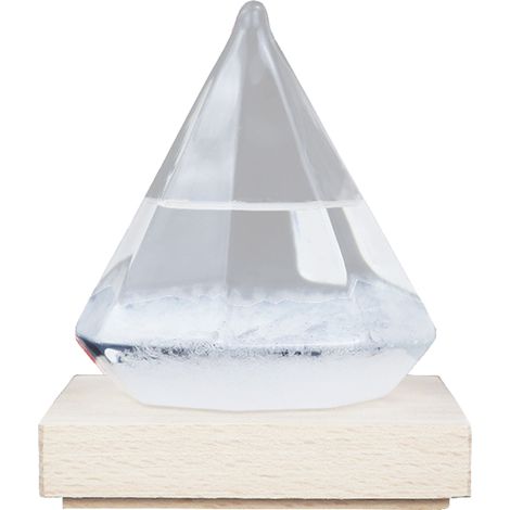 Storm Glass - Weather Forecast Bottle - Drop Shape - Sealed Glass Thermobarometer - For Home Office Decoration - 1 Piece (1/5)