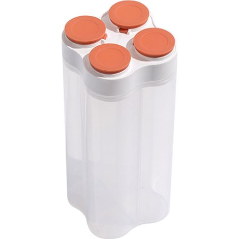 Contenant De Stockage Alimentaire - PP Alimentaire Épais - Hermetique Avec Joint En Silicone - Pour Farine Riz Sucre Cereales - 12 x 12 x 27 5 cm - 1 Pièce (1/5)