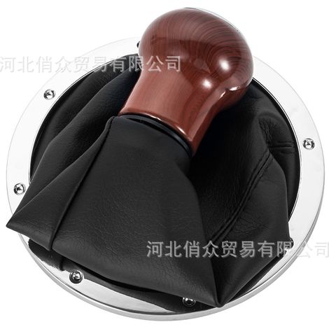Kit de protection anti-poussière pour levier de vitesses, tête de levier de vitesses et accessoires de levier de vitesses de voiture Volkswagen Golf à transmission manuelle, noir grain de bois, 5 vite (1/4)