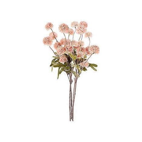 5 künstliche Löwenzahnblumen aus Kunststoff, Löwenzahn-Dekorationsvase (rosa)